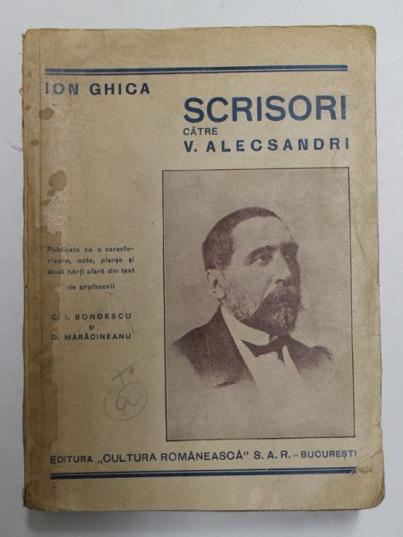 Scrisori Catre V Alecsandri De Ion Ghica