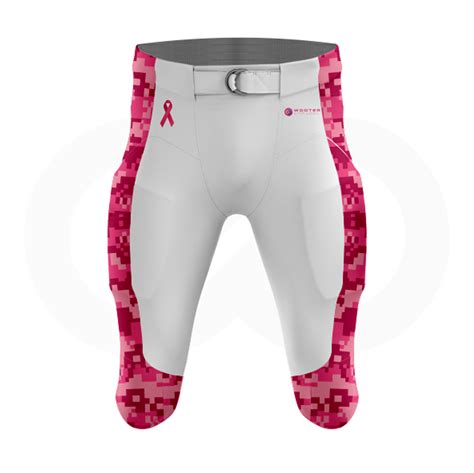 Breast Cancer Awareness Football Pants White Wooter