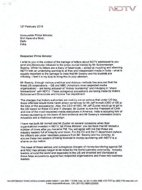 Letter To Pmo Pdf