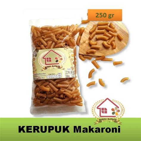 Jual KERUPUK MAKARONI 250Gr Mentah Tanpa Dijemur Langsung Goreng Gurih