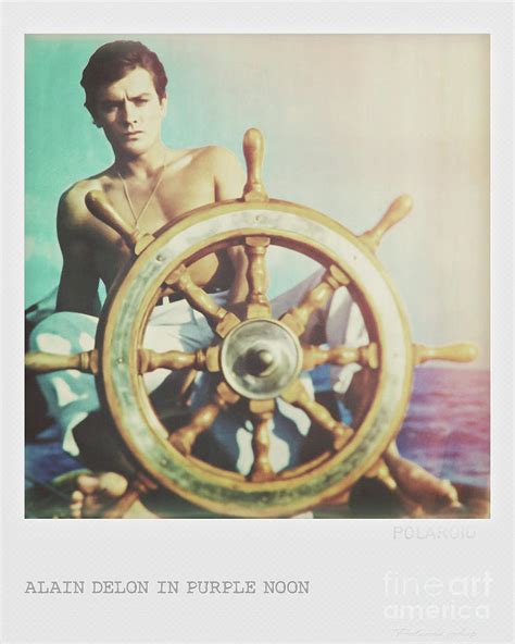 Alain Delon in Purple Noon Photograph by Polaroid Arts - Fine Art America