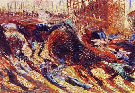 Umberto Boccioni La Citta Che Sale The City Rises Italian Art