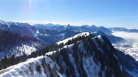 Crête des Mémises par Creusaz Raquettes Chablais Bernex