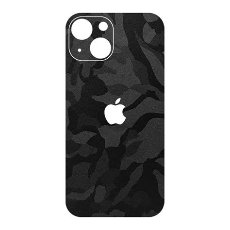 Folie Skin SILKASE Pentru IPhone 13 Camo Negru Protectie Spate