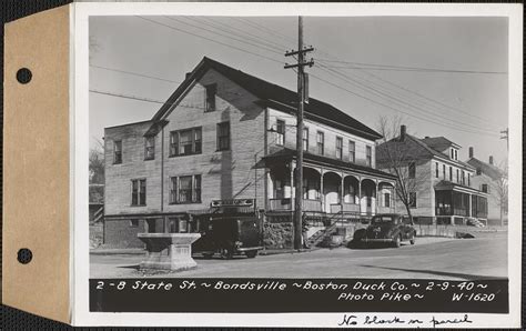 2 8 State Street Tenements Boston Duck Co Bondsville Palmer Mass Feb 9 1940 No Block