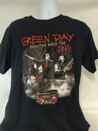 Green Day Revolution Radio Concert Tour Shirt 2 Sided Gem