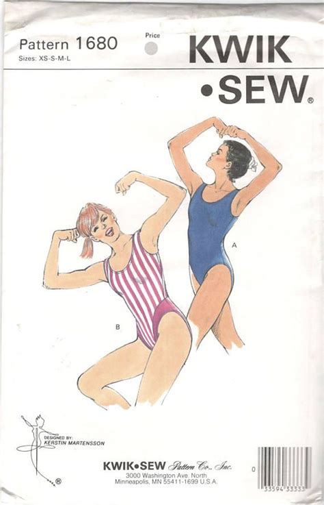 The Sewing Pattern For Kwik Sew Swimsuits