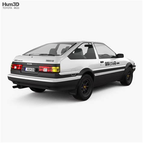 Toyota Sprinter Trueno Initial D 3 Doors 1989 3d Model Download