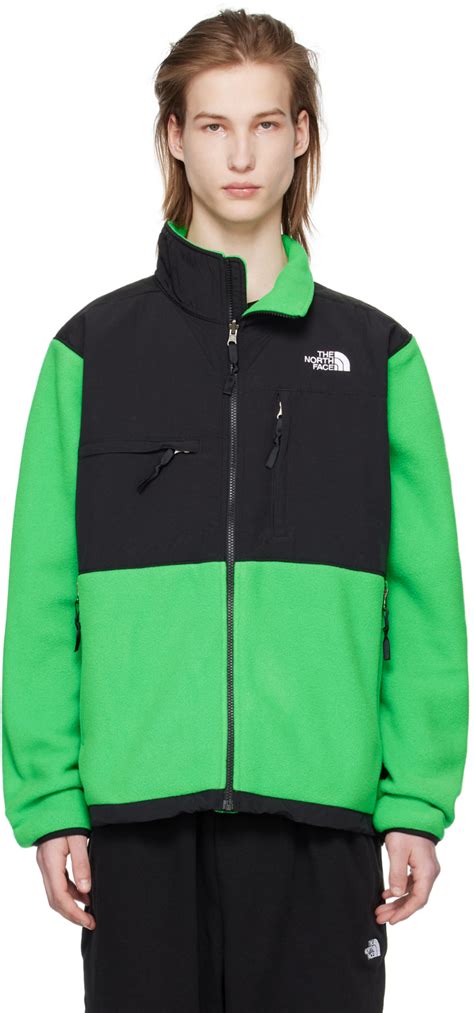 The North Face Green Denali Jacket SSENSE Canada