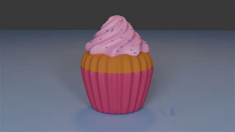 3d Cupcake Model Turbosquid 2065534