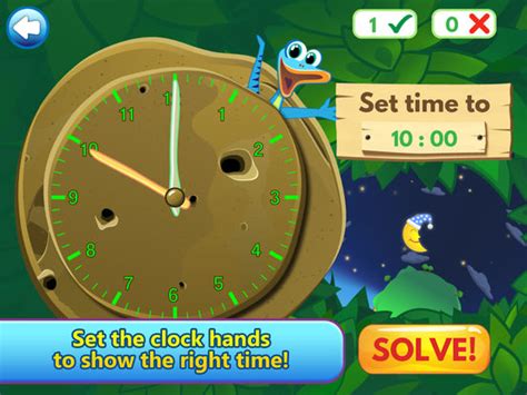 Telling Time Clock Games for Kids to Read Clocks - AppRecs