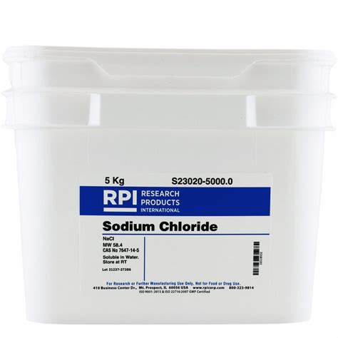 Rpi Kg Container Size Powder Sodium Chloride Gd S