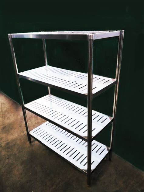 Stainless Steel Tier Slatted Rack Lx Wx H Murah Kitchen