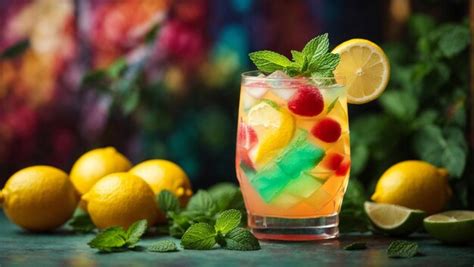 Premium Photo Cocktail With Fruits