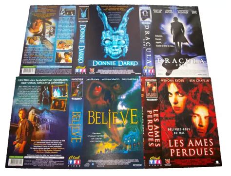 FANTASTIQUE LOT De 4 Jaquettes Vhs Comme Neuves Donnie Darko