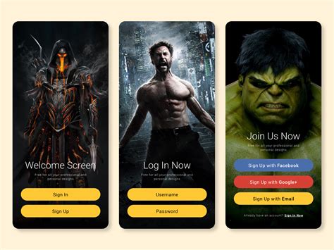 Superheroes Login Sign Up Mobile App By Shashank Tyagi On Dribbble