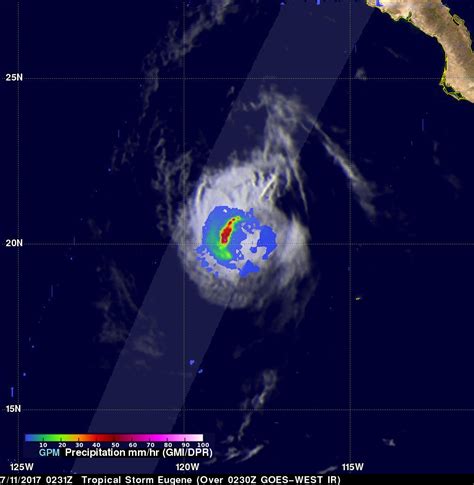 Weakening Tropical Storm Eugene Investigated With GPM Satellite NASA