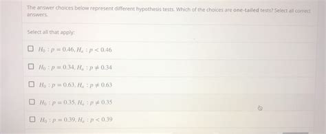 Solved The Answer Choices Below Represent Different