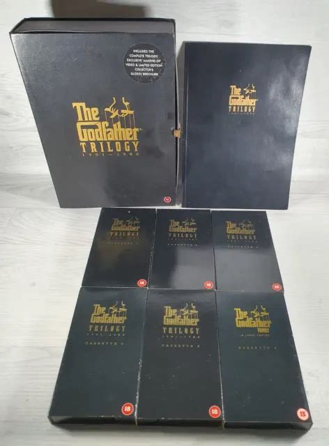 The Godfather Trilogy Box Set Vhs Rare Tape Edition Inc