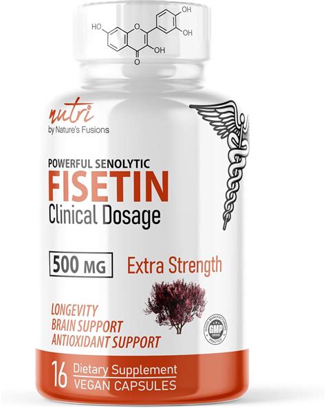 Amazon Nutri Fisetin Mg Per Capsule Count Clinical Dosage