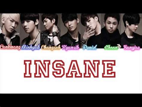 BTOB 비투비 INSANE 비밀 Lyrics Color Coded ENG ROM HAN YouTube