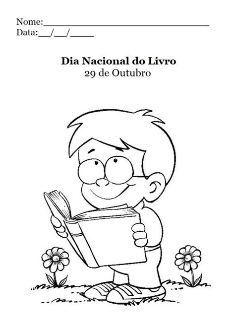 Atividades Do Dia Nacional Do Livro Para Imprimir De Outubro