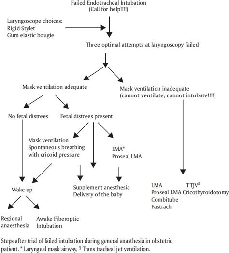 Algorithm for difficult intubation | Download Scientific Diagram