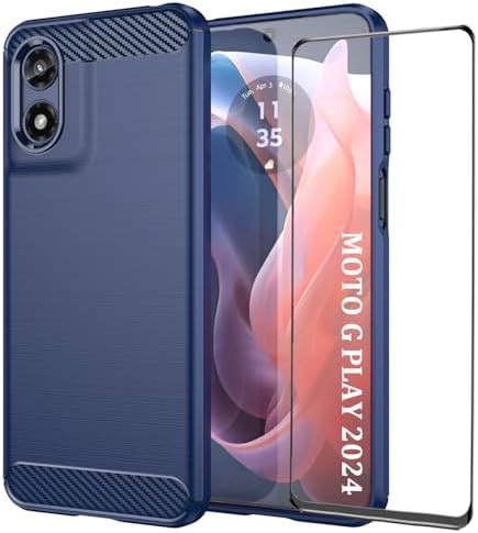 outpram Coque pour Moto G Play 2024 avec protecteur d écran