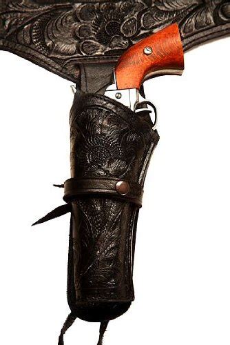 44/45 Caliber Black LEFT Handed Western/Cowboy Action Style Leather Gun ...