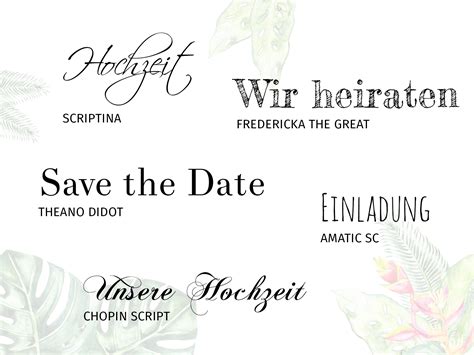 20 schönsten Wedding Fonts für Eure Hochzeitskarten myprintcard