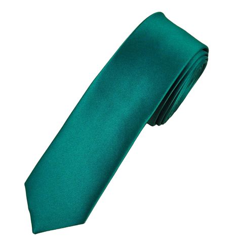 Plain Teal Green Super Skinny Tie From Ties Planet Uk