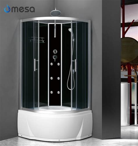 Luxury New Sector Massage Shower Room Cabin With Tempered Gray Glass China Bathroom Shower