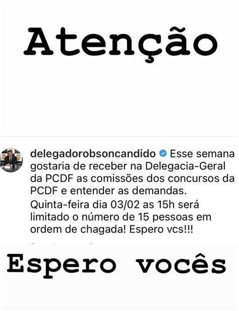 Delegado Geral PCDF receberá comissão de aprovados no concurso