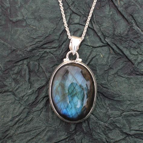 Labradorite Pendant 925 Sterling Silver Handmade Pendant Etsy