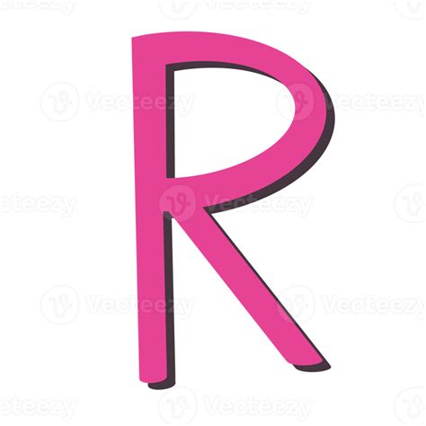 Pink Letter R 27722640 Png