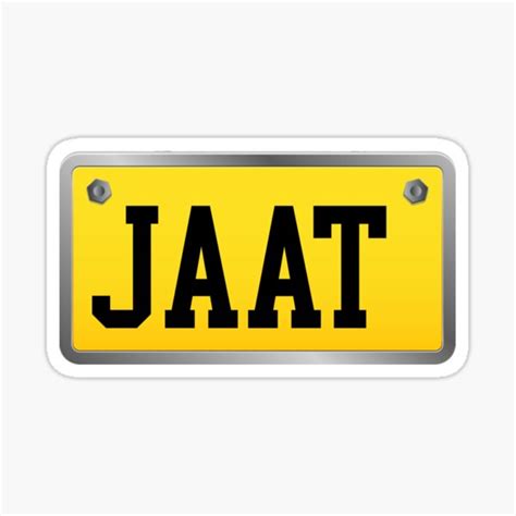 "Jaat T Shirt" Sticker for Sale by HR Merch | Redbubble