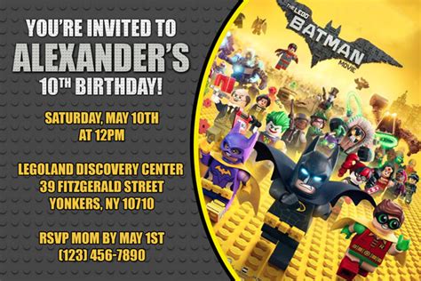 Arriba 56 Imagen Lego Batman Party Invitations Abzlocal Mx