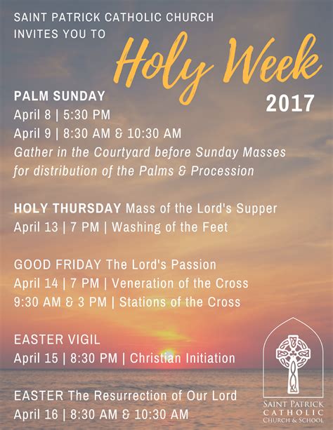 What is Holy Week? - Saint Patrick Catholic Church