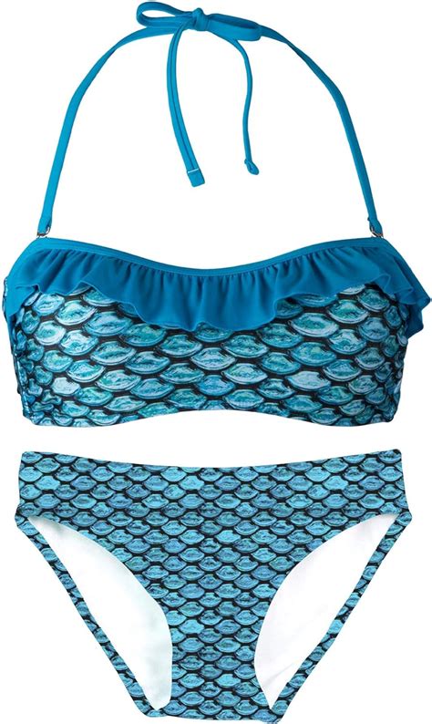 Fin Fun Bandeau Bikini Einstellen Tidal Teal Oben Tidal Teal