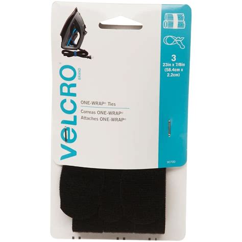 VELCRO (R) BRAND FASTENERS 3 Pack 7/8" x 23" Black Jumbo VELCRO® Brand ...