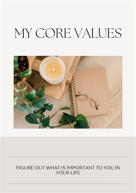 My Core Values Coaching Tool Template Etsy