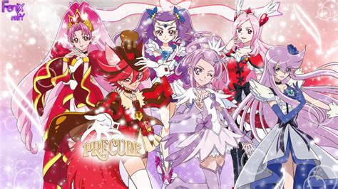 Pretty Cure Red And Purple Wallpaper By Fenixfairy2 On Deviantart