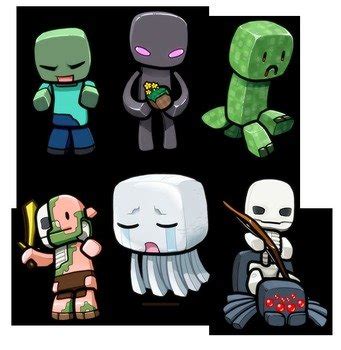 Cute Minecraft Drawings Mobs