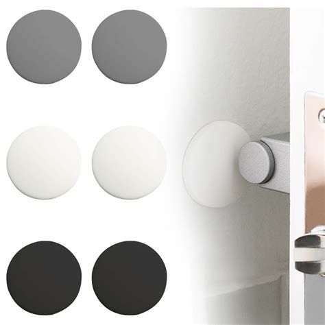 Zorfeter Pcs Door Stoppers Wall Protector Round Silicone Wall Shield