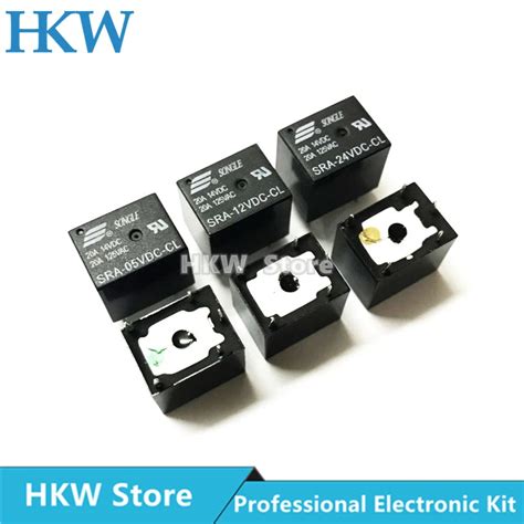 5pcs 5V 12V 24V 20A DC Power Relay 4PIN 5PIN SRA 05VDC AL SRA 05VDC CL