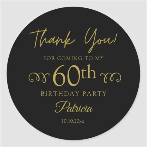 Birthday Thank You Stickers Results Zazzle Th Birthday