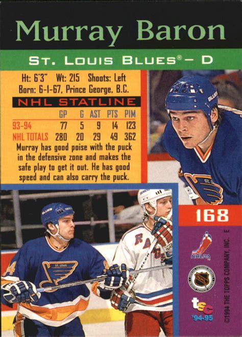 Blues Stadium Club Super Team Winner Cards Murray Baron