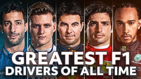 Top 10 Greatest Formula 1 Drivers Of All Time Youtube