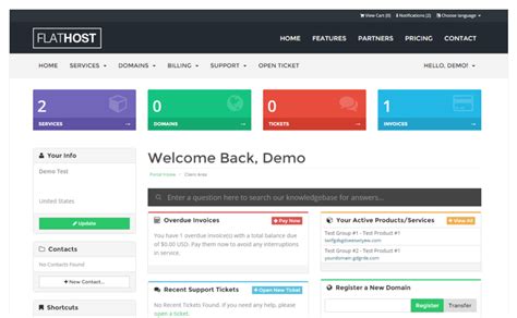 FlatHost Responsive Hosting Template With WHMCS WHMCS Marketplace