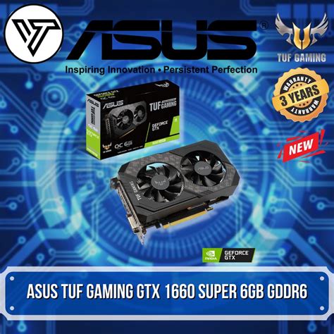 Jual Asus Tuf Gaming Geforce Gtx 1660 Super 6g Gddr6 192 Bit Vga Gtx 1660s Shopee Indonesia